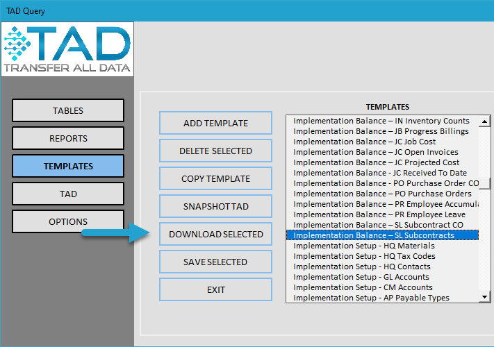 Download TAD Template screenshot