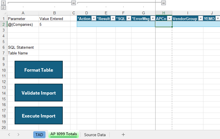 Download TAD Template screenshot