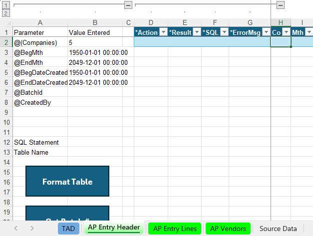 Download TAD Template screenshot
