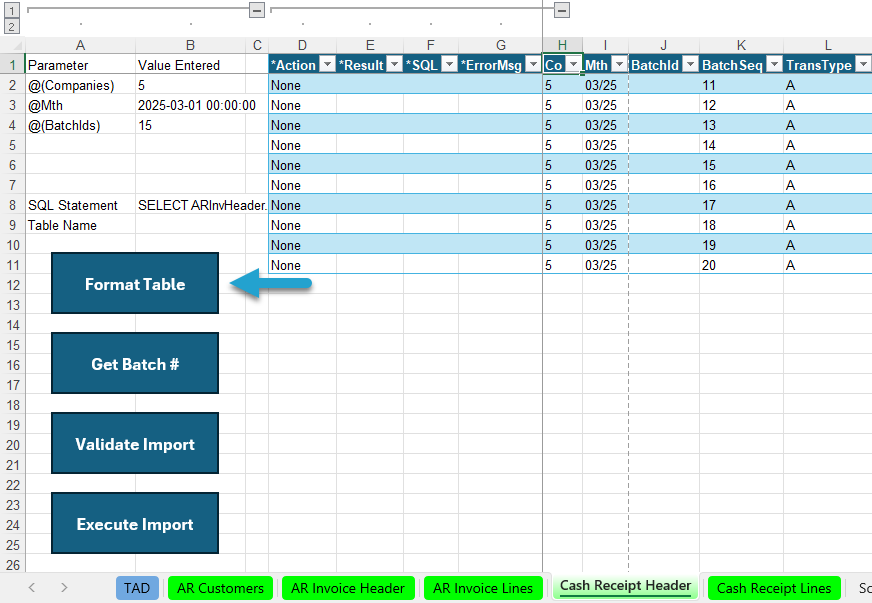 Post Cash Receipts Batch screenshot