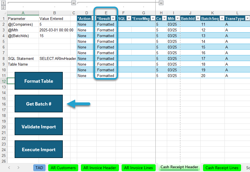 Post Cash Receipts Batch screenshot