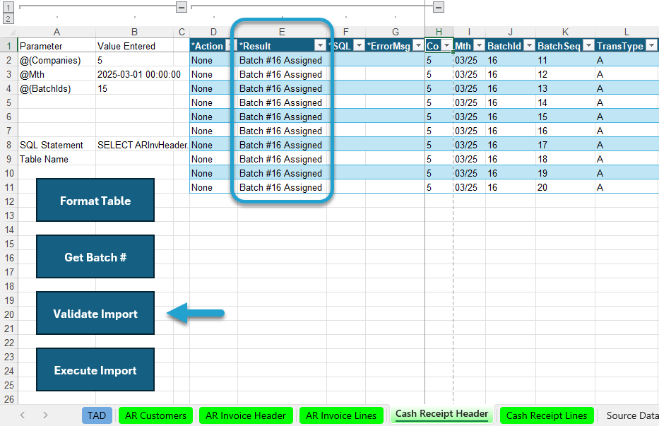 Post Cash Receipts Batch screenshot