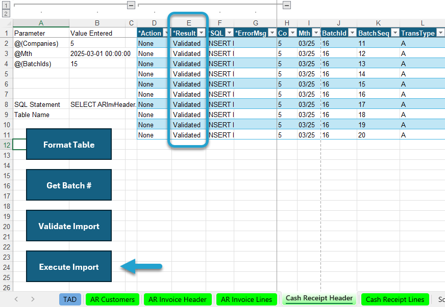 Post Cash Receipts Batch screenshot