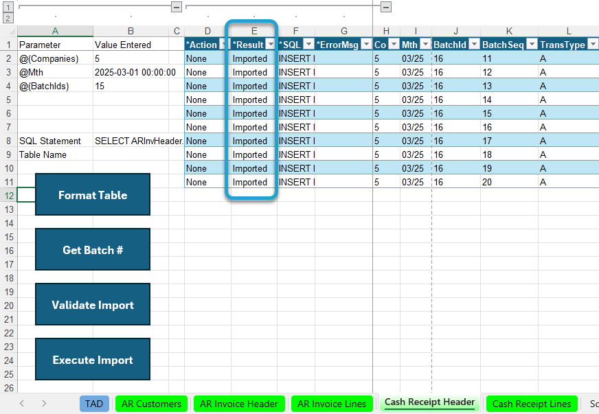 Post Cash Receipts Batch screenshot