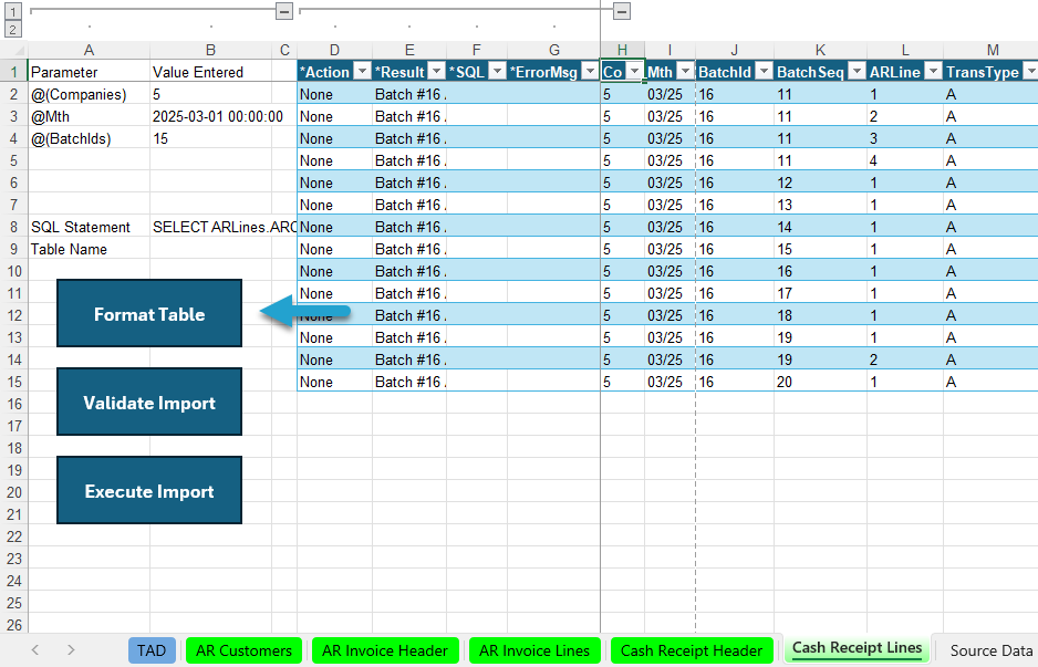 Post Cash Receipts Batch screenshot