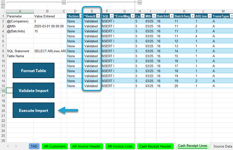 Post Cash Receipts Batch screenshot