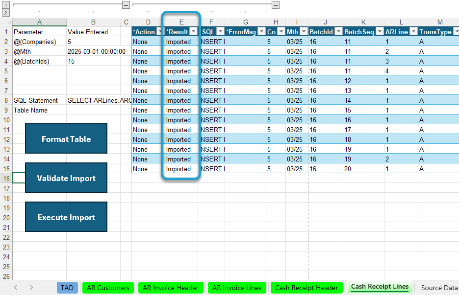 Post Cash Receipts Batch screenshot