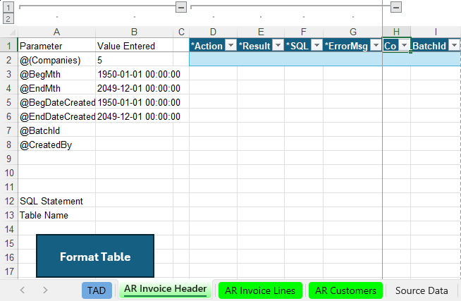 Download TAD Template screenshot