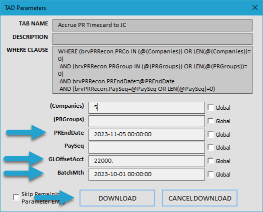Start Import Process screenshot