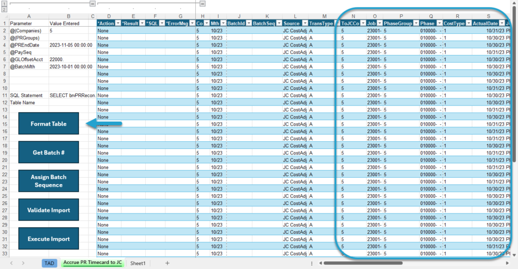 Start Import Process screenshot