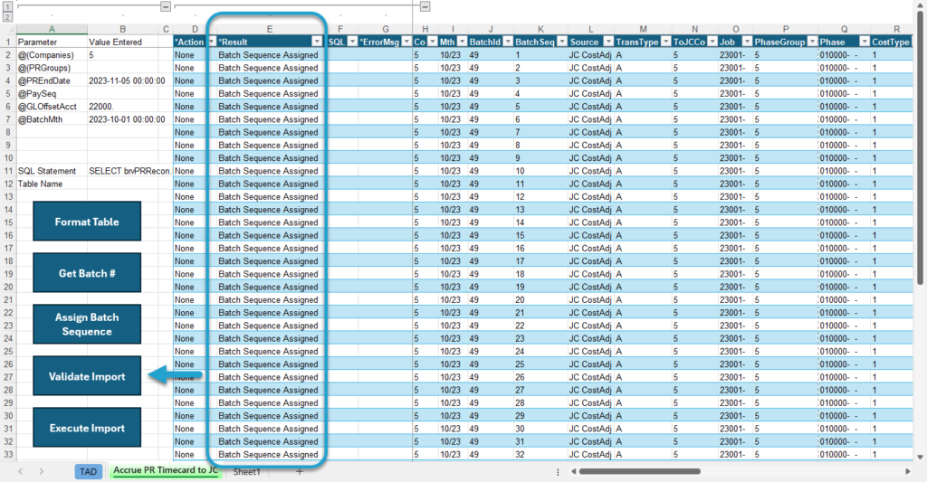 Start Import Process screenshot