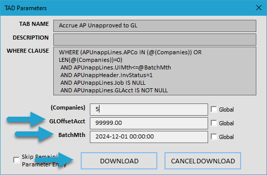 Start Import Process screenshot
