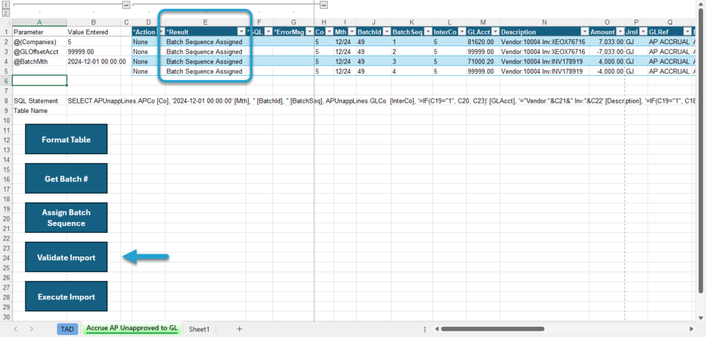 Start Import Process screenshot