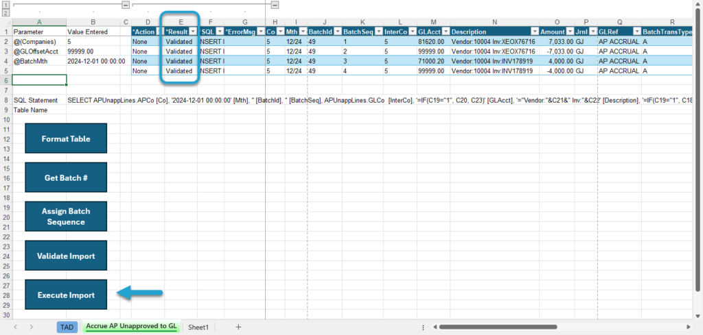 Start Import Process screenshot