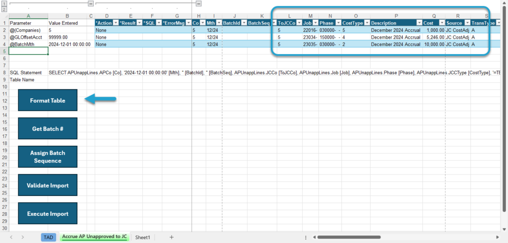 Start Import Process screenshot