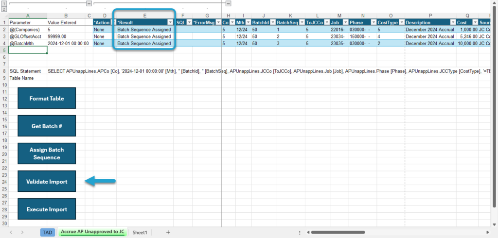 Start Import Process screenshot