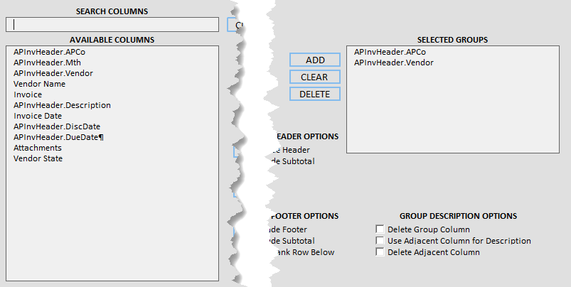 Add Sort Order screenshot