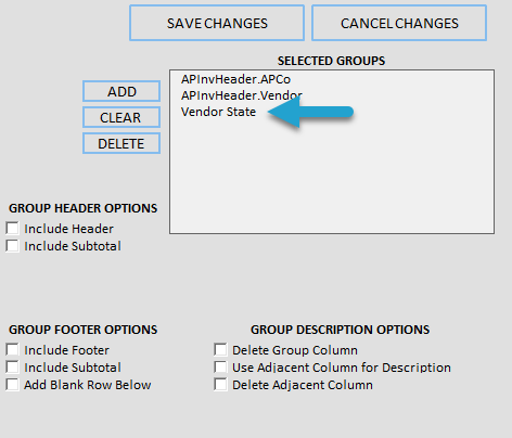 Add Sort Order screenshot