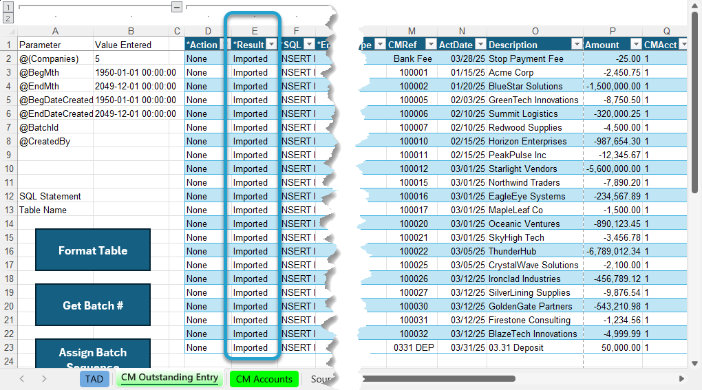 Import the Records screenshot