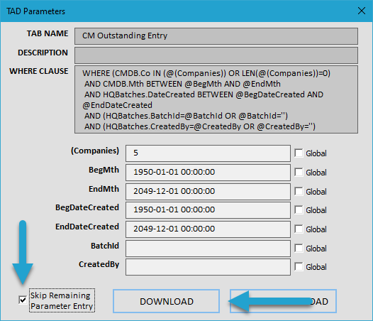 Download TAD Template screenshot