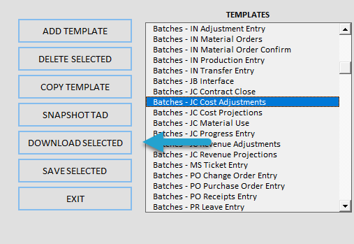 Downloading the Batch Records screenshot