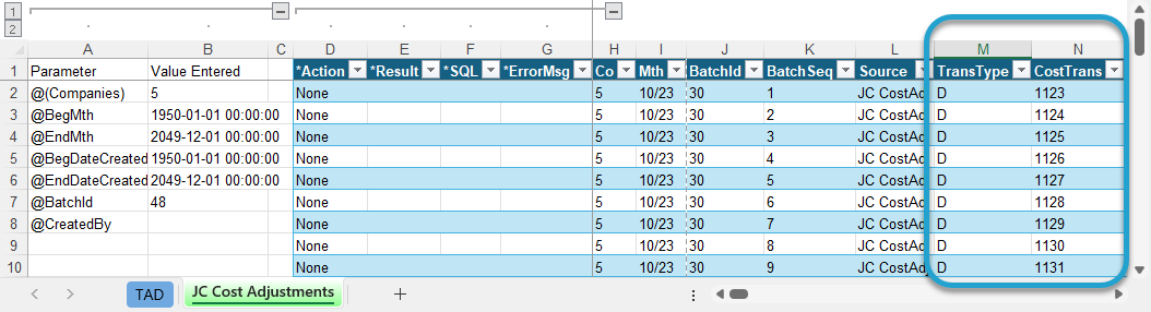 Updating the Batch Month screenshot
