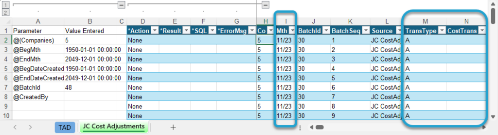 Updating the Batch Month screenshot