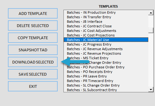 Downloading the Batch Records screenshot