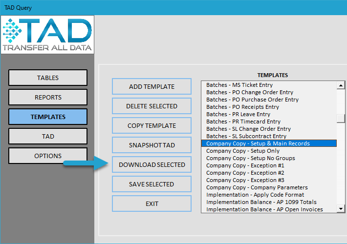Download TAD Template screenshot