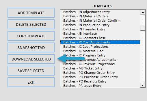 Downloading the Batch Records screenshot