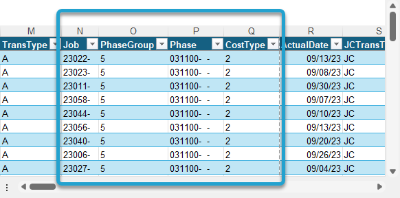 Rearrange Columns screenshot