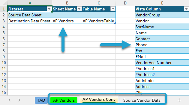 Create Converter Sheet screenshot