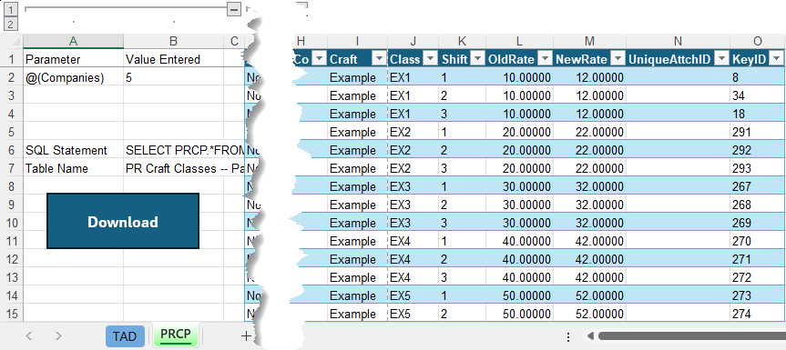 Rearrange Columns screenshot