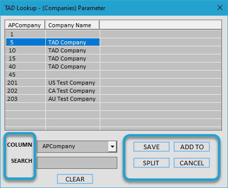 Initial Download and Parameters screenshot