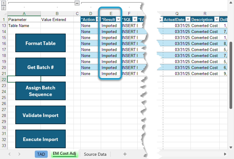 Import the Records screenshot