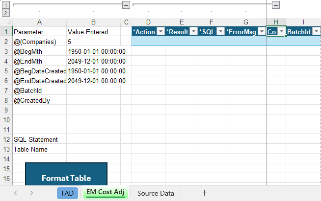 Download TAD Template screenshot