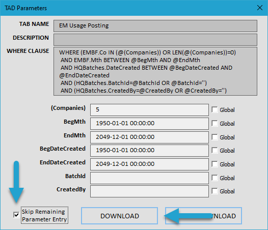 Download TAD Template screenshot