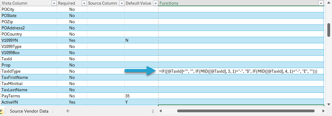 Excel Formulas screenshot