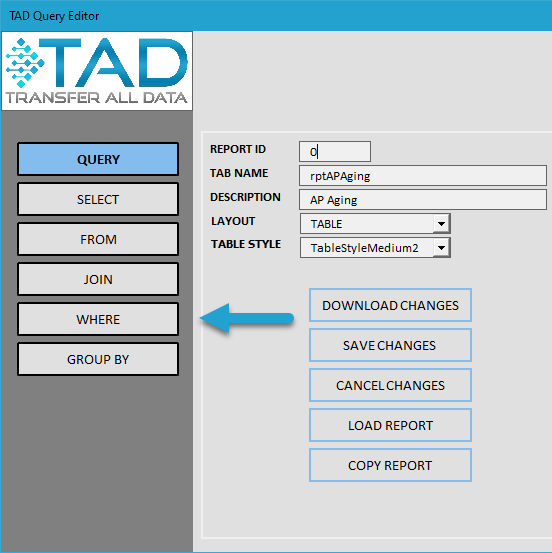 Add a Filter or Parameter screenshot