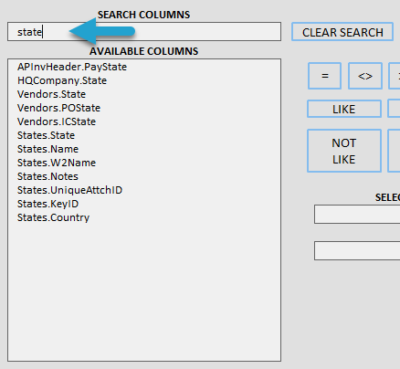 Add a Filter or Parameter screenshot