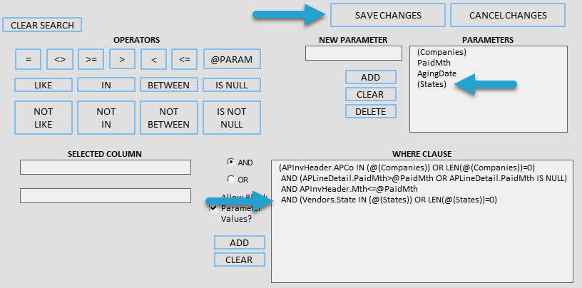 Add a Filter or Parameter screenshot