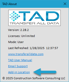 Where is my Add-in Located? screenshot