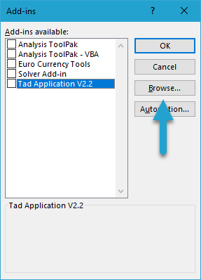 Where is my Add-in Located? screenshot