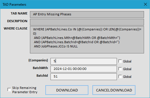 Start Import Process screenshot