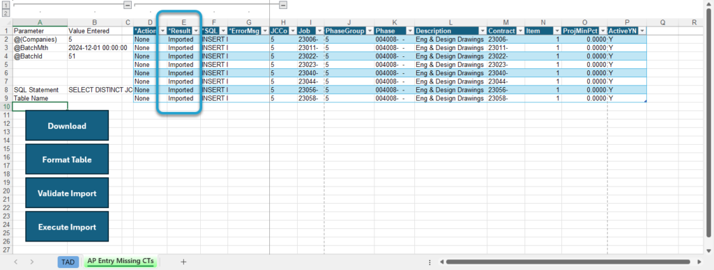 Start Import Process screenshot