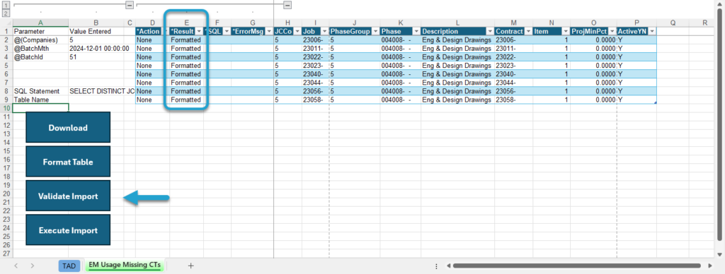 Start Import Process screenshot