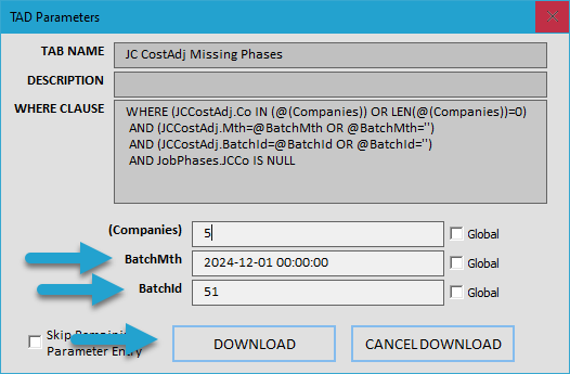 Start Import Process screenshot
