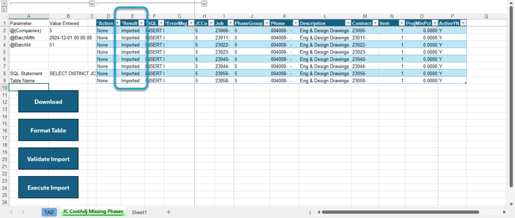 Start Import Process screenshot