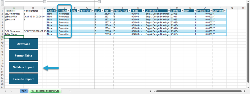 Start Import Process screenshot
