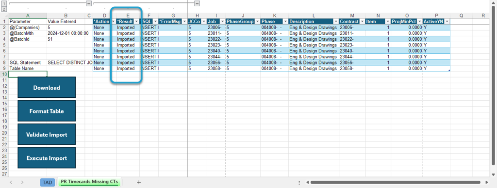 Start Import Process screenshot
